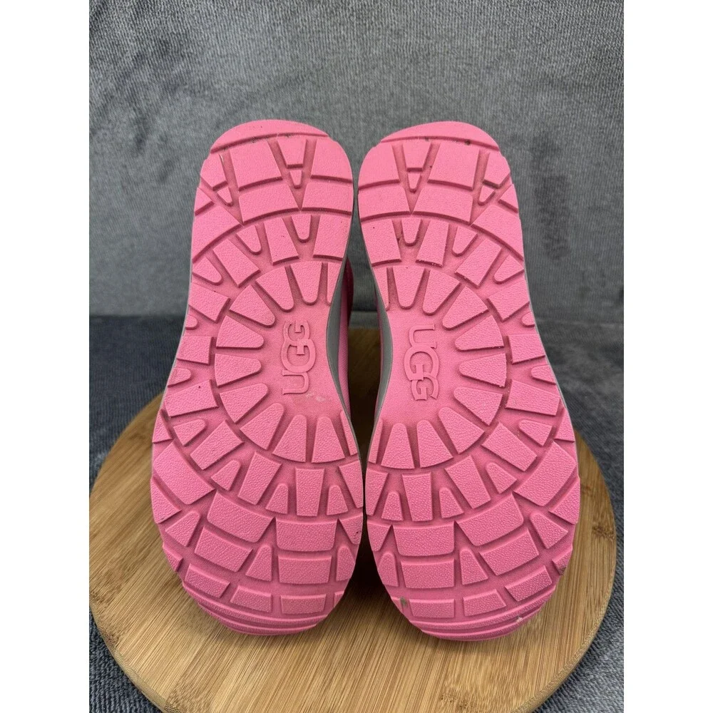 UGG Boots Youth Size 6 Pink Puffer Rainbow Trim 3M Thinsulate 200g Snow